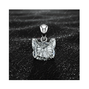 Colgante y Dije de Plata de Ley 925 con Diamante Cultivado en Laboratorio de 0.75 Quilates, Color DEF, Claridad VVS VS, Certificado GIA IGI, Regalo para Él - Product Image 1