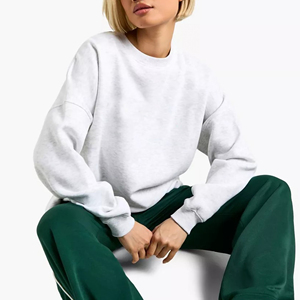 Sweat-shirt à capuche personnalisé pour femme avec logo OEM, en polaire anti-boulochage, coupe oversize, décontracté, pour l'hiver - Product Image 5