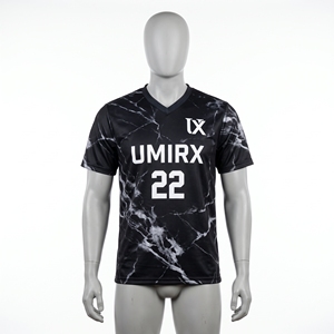 Maillot de football réversible personnalisé, sublimation marbrée, double face, domicile/extérieur, uniforme d'équipe adulte, 100% polyester, séchage rapide - Product Image 2