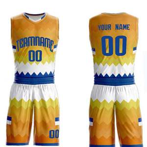 Ensemble d'uniformes de basket-ball personnalisés, débardeur sans manches et short, impression par sublimation, maille respirante d'été, séchage rapide, 100% polyester - Product Image 2
