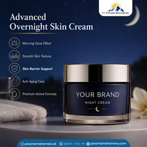 Crema Facial Hidratante de Noche de Marca Privada Personalizada para el Cuidado de la Piel Durante la Noche y para Marcas de Belleza - Product Image 2