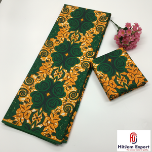 Tela africana estampada en cera y tela de algodón Ankara al por mayor para ropa, moda y uso en interiores del hogar - Product Image 1