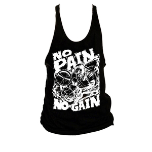 Camiseta Deportiva Personalizada para Hombre, Transpirable, Ecológica, de Spandex/Algodón, Tejida, con Parches, Casual, de Secado Rápido, Cuello Redondo, Sin Mangas, para Gimnasio - Product Image 1