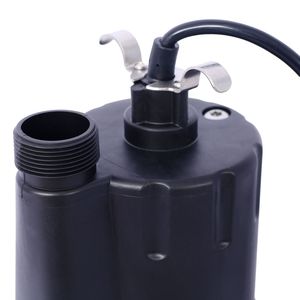 Pompa Sommergibile Elettrica Portatile 1/4HP 2000GPH in Termoplastica con Cavo di Alimentazione da 3 Metri per Pompe di Drenaggio - Product Image 6