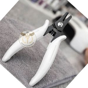 Pinza Profesional de Acero Inoxidable para Cortar y Remover Extensiones de Cabello, Mango Blanco, Uso en Salón, Precio de Fábrica OEM, QORVEX - Product Image 6