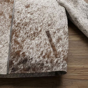 Chaqueta de Cuero Premium para Hombre con Diseño de Logotipo Personalizado y Función Térmica, Chaqueta de Cuero con Cuello Alto para la Temporada de Invierno - Product Image 3