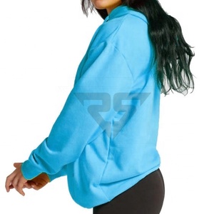Ropa de calle de color personalizada, sudaderas con capucha lisas para mujer, sudaderas de talla grande, pulóver, sudaderas con capucha para mujer - Product Image 3