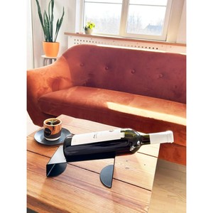 En Oferta: Porta Botellas de Vino Metálico Minimalista, Forma Rectangular, Hierro Resistente, Para Almacenamiento en el Hogar o Bar - Product Image 2