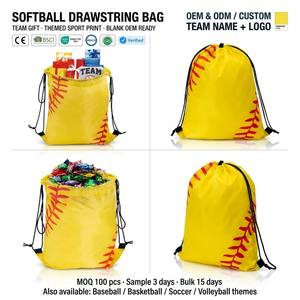 Custom Logo Printed Cartoon Pattern Fashion Polyester Waterproof Drawstring Backpack Eco-Friendly Reusable Non Woven Packaging - Product Image 5