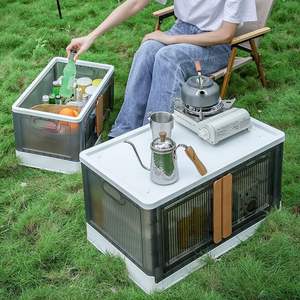 Armario Infantil Aalok, Plegable, de Plástico, con 2 Puertas y 1 Cajón, con Ruedas, Ecológico, Multiusos, para Almacenamiento en el Hogar, Sin Herramientas - Product Image 3