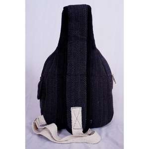 Mochila Artesanal Unisex de Tamaño Mediano, 100% Algodón, Estilo Vintage, Ligera, con Cierre de Cremallera y Hebilla, con Logotipo Artesanal, para Viajes - Product Image 3