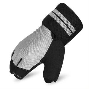 Professional PU Half Finger <b>Weight</b> Lifting Training Gym <b>Gloves</b> with Hand Grips for Outdoor Workout Bodybuilding Fitness - Product Image 4