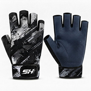 Meilleurs gants de fitness pour hommes, impression par sublimation, demi-doigts, prix de gros abordable, service OEM - Product Image 4