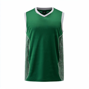 เสื้อกีฬาบาสเก็ตบอลชาย เสื้อกล้ามออกกำลังกาย ฟิตเนส 100% โพลีเอสเตอร์ เสื้อกั๊กซับลิเมชั่นสำหรับผู้ชาย - Product Image 3