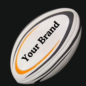 Balón de Rugby Directo de Fábrica, Logotipo Personalizado Impreso, Balón de Entrenamiento Profesional, Tamaño 5, Balón de Rugby de Goma Oficial para Partidos - Product Image 1