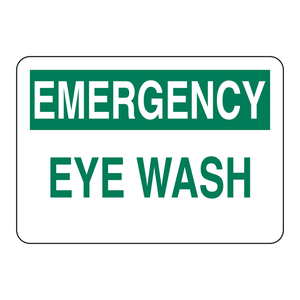 Señal de Emergencia de Alta Visibilidad para Lavaojos Brady, Señal de Seguridad para Montar en la Pared para Laboratorios - Product Image 3