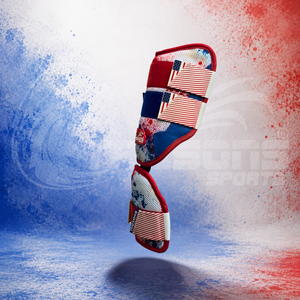 Trqsons Série PRO-Custom Personnalisée Spéciale – Protège-coudes double sangle avec protection du bras, motif drapeau américain - Product Image 3