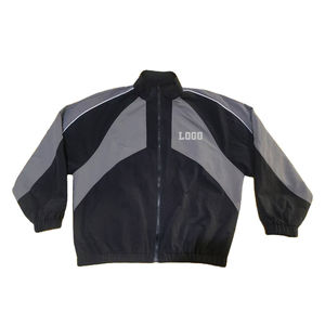 Ensemble de survêtement en nylon personnalisé pour homme, grande taille, streetwear, hiver, haute qualité, 2 pièces, coupe ample, coupe-vent léger - Product Image 3
