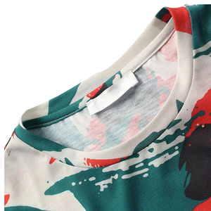 T-shirt d'été pour homme, coupe ajustée, coton/polyester élastique, t-shirt de performance athlétique, manches courtes, évacuation de l'humidité, entraînement en salle de sport - Product Image 3