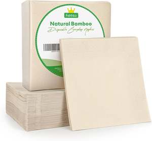 Serviettes en papier recyclé biodégradable 3 plis, serviettes en papier jetables pour hôtel, fournisseur de serviettes de table jetables de haute qualité - Product Image 1