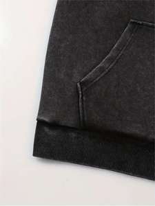 Sudadera con Capucha para Hombre, Estilo Único, Vintage, Lavada, Informal, para Uso Diario, con Bolsillos Delanteros Tipo Canguro, Cómoda, Suave y Transpirable - Product Image 4