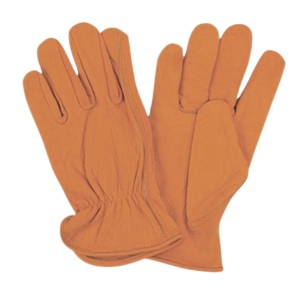 Cowhide Grain Leather <b>Driver</b> <b>Gloves</b> Canvas Safety Working <b>Gloves</b> Industrial Work Hand Arm Protection Comfortable Driving - Product Image 2