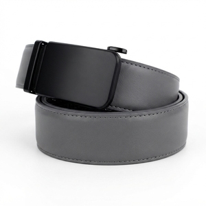 Ceinture habillée pour homme en cuir de vache véritable 3,8 cm, imprimé par transfert thermique, boucle ardillon en alliage faite à la main, ceinture formelle tendance, vente en gros OEM - Product Image 4