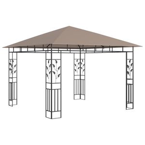 Pergola e Gazebo Taupe 9.8 X 9.8 X 9 con Zanzariera 0.6 Oz/ft2 - Product Image 2
