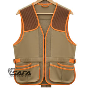 Gilet de chasse premium SAFA SPORTS pour la chasse aux oiseaux, orange vif, avec sac de transport et porte-cartouches - Product Image 1