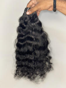 Extensiones de cabello humano indio sin procesar proveedores de cabello indio crudo en Chennai fabricante de cabello en India - Product Image 4