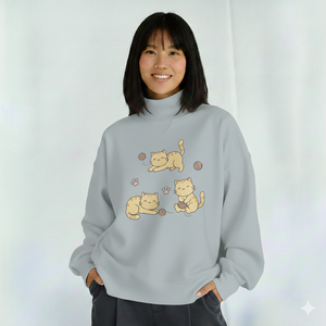 Sudadera de Cuello Alto Estampada para Mujer, 100% Algodón, Forro Polar, Logotipo Frontal, Estilo Moderno, Calidad Premium, OEM ODM, Ropa de Invierno - Product Image 1