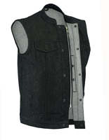 Gilet de moto en jean pour homme Wick