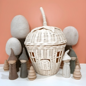 Jouets en rotin adorables et très demandés pour les jeux d'enfants et la décoration de chambre, ensemble de maisonnettes pour enfants - Product Image 6