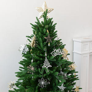 Ornements suspendus en argent plaqué or au design classique pour la décoration de Noël, du jardin et de la maison - Product Image 2