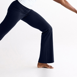 Pantalon de yoga évasé taille haute pour femme, extensible, pour fitness et entraînement, coupe large, en tissu doux et respirant, OEM - Product Image 3
