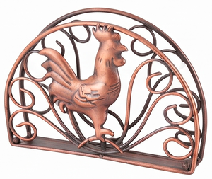 Porta Servilletas Metálico con Diseño de Gallo de Cobre, Elegante Soporte para Caja de Pañuelos, Accesorio Decorativo para Cocina y Uso en Hoteles - Product Image 2
