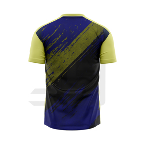 เสื้อฟุตบอลพรีเมียม 100% ผ้าฝ้าย ระบายอากาศ ป้องกันแบคทีเรีย พิมพ์ลายทนทาน สำหรับชุดทีม ซ้อม และแข่งขัน - Product Image 5