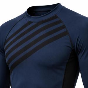 Nouveau design, prix abordable, rashguards pour hommes, anti-UV, séchage rapide, respirant, léger, couleur unie, pour la natation en plein air - Product Image 6
