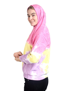 Sudadera con Capucha Tie Dye para Mujer, Estilo Chic, Estampado Pastel, Premium, Ligera, Transpirable, para Uso Diario - Product Image 6