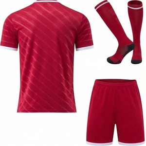 Men's Blue <b>Soccer</b> Jersey Set Short Sleeve Crew Neck Moisture Wicking Polyester Uniform All Seasons Adult Size - Product Image 6