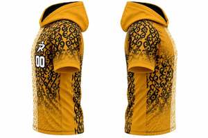 Camiseta Deportiva con Capucha y Manga Corta para Hombre, Estampado por Sublimación - Product Image 3
