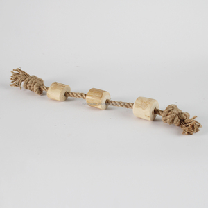 Jouet pour chien en corde et bois de café multi-masticable, combine bois naturel et corde, soulage l'ennui et le stress, directement de l'usine au Vietnam - Product Image 4