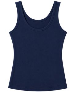 Manufacturer Custom <b>Navy</b> Blue Tank <b>Top</b> With Orange Shorts Women Summer Casual Two Piece Set Sleeveless Lounge Wear Outfit Set - Product Image 2