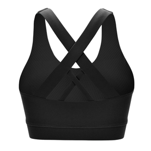 High Quality Elastic <b>Tight</b>-fitting <b>Black</b> Yoga Bra High Support Seamless Comfortable Breathable Soft Women's Fitness Bra - Product Image 6
