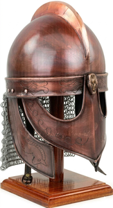 Armadura de Caballero Vikingo Nórdico Medieval, Casco de Cobre Pulido, Disfraz de Guerrero Griego Romano - Product Image 1
