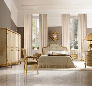 Oferta Especial: Juego de Dormitorio Nelligan de Lujo, Moderno y Clásico, Color Crema Dorado, con Base de Cama Tapizada y Acolchada, Estilo Minimalista y Elegante - Product Image 2