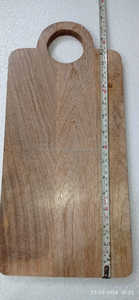 Planche à fromage en bois d'acacia avec outil Ensemble de planche à fromage rectangulaire en bois de gros Couteau à fromage en acier inoxydable - Product Image 6