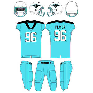 Tenue de football américain personnalisée pour équipes jeunes – Ensemble maillot d'entraînement vierge en twill sublimé pour le football américain – Vente en gros - Product Image 4