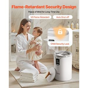 20L bianco secchio scaldasalviette schermo LED grande coperta scalda temperatura impostazione blocco di sicurezza apparecchiature termiche SPA casa - Product Image 5