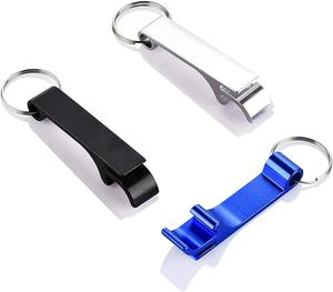 Abrebotellas personalizado multifunción de aleación de Zinc de alta calidad de marca a granel Llaveros Abridores de cerveza Llavero y abridor - Product Image 1